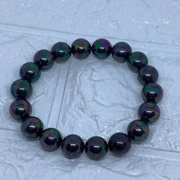 Gemstone Bracelet Unisex Genuine Birthstone Healing Power Crystal Beads Elastic - Picture 5 of 6